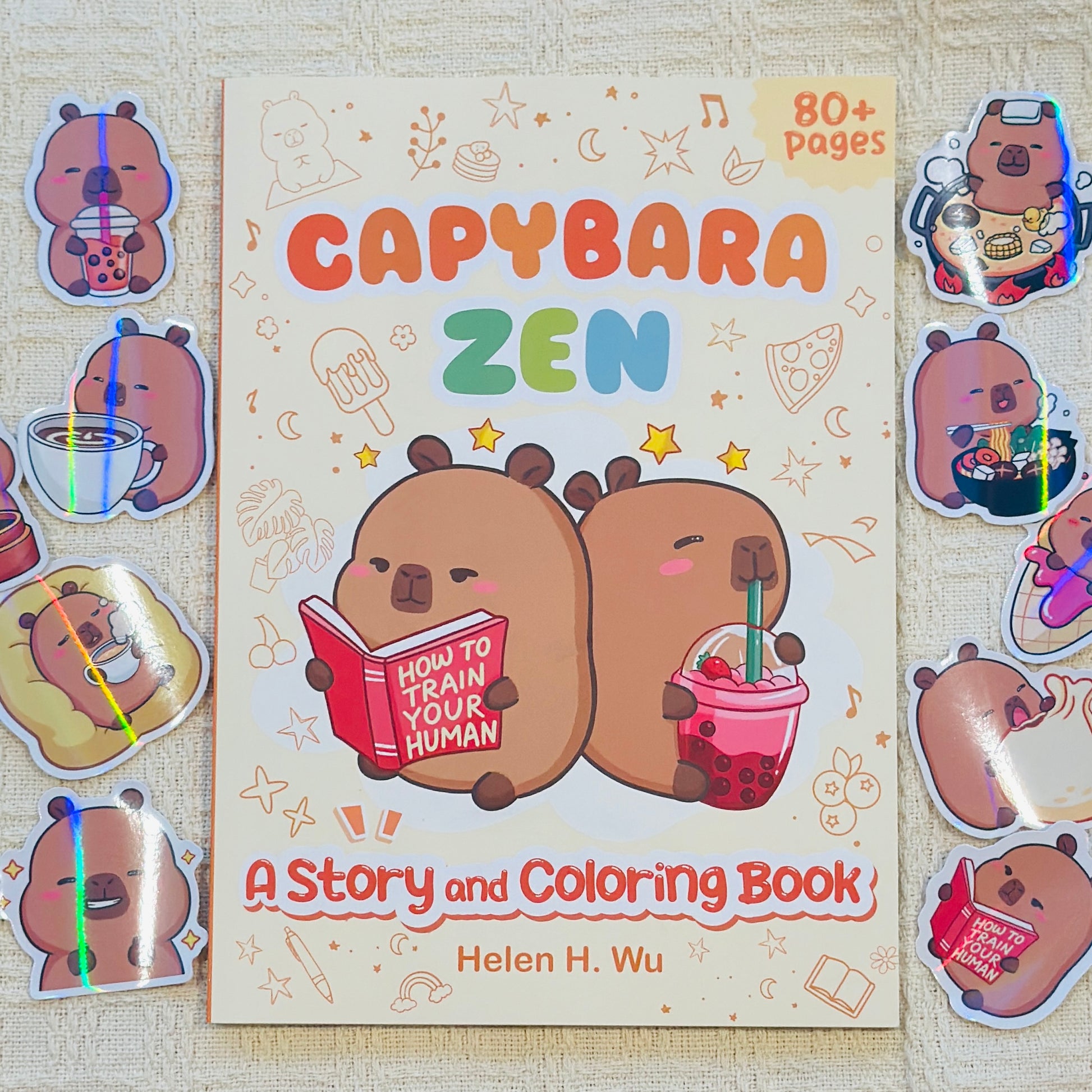 SIGNED EDITION: Capybara Zen: A Story and Coloring Book