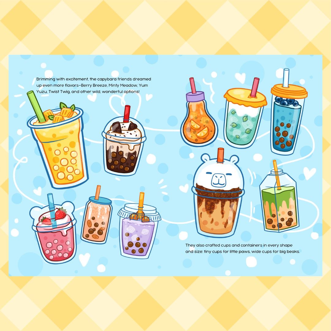 SIGNED EDITION: A Cup of Happy: Capybara Bubble Tea