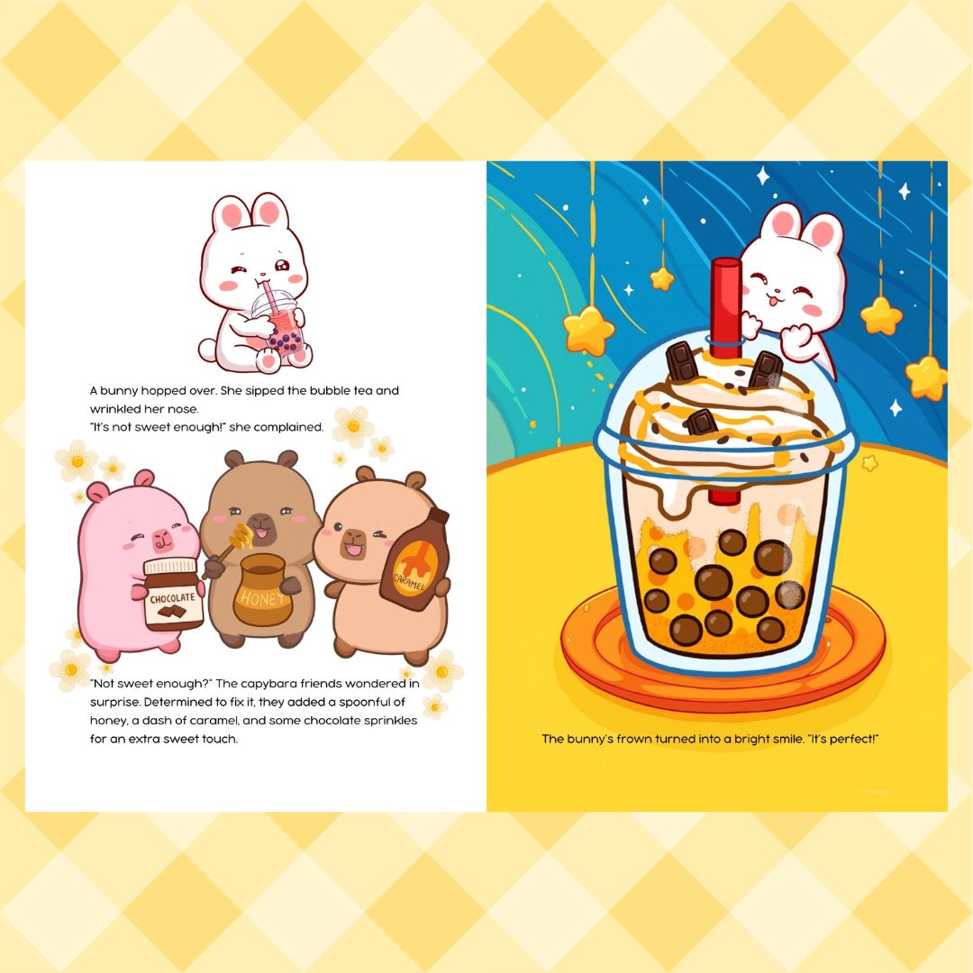 SIGNED EDITION: A Cup of Happy: Capybara Bubble Tea