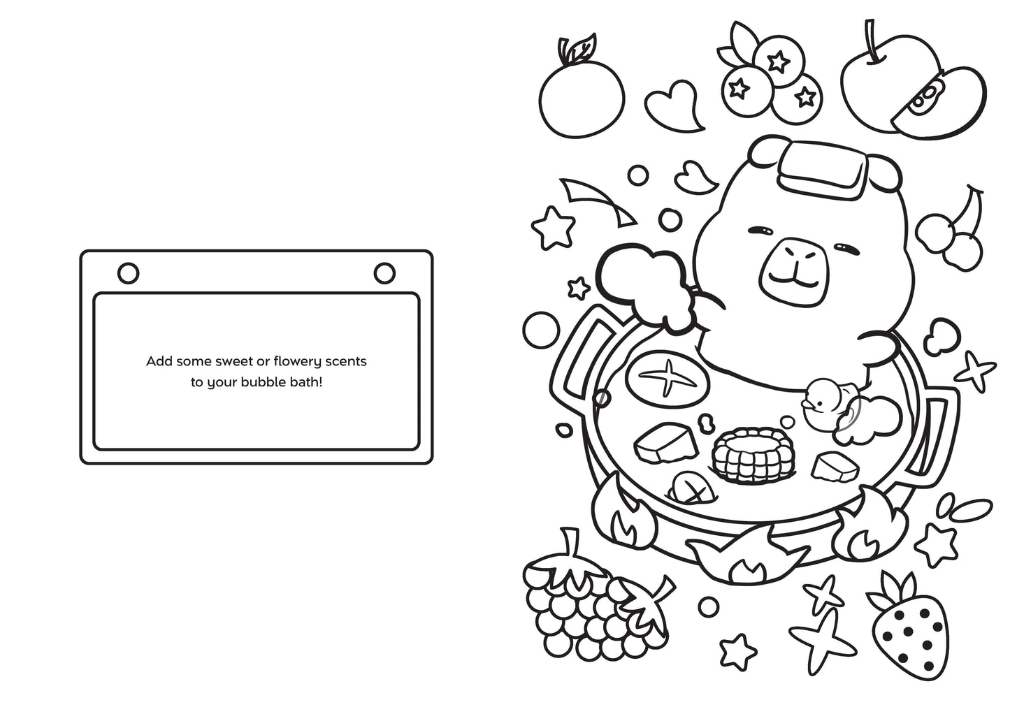 SIGNED EDITION: Capybara Zen: A Story and Coloring Book