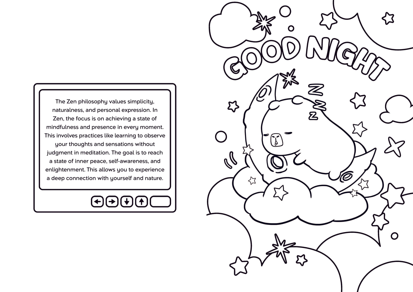 SIGNED EDITION: Capybara Zen: A Story and Coloring Book