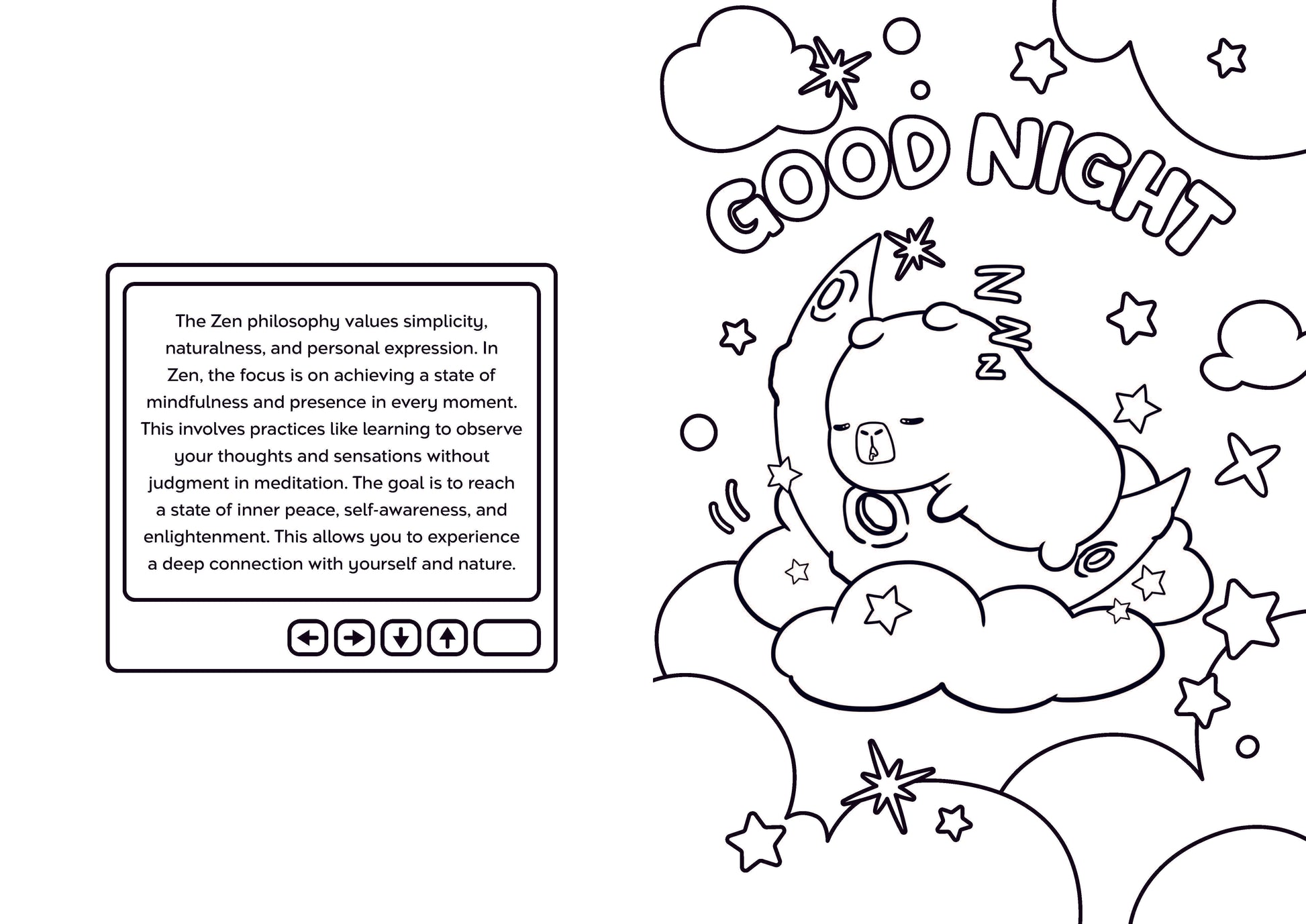 SIGNED EDITION: Capybara Zen: A Story and Coloring Book