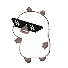 Animated capybara GIF: Coco cool sunglasses