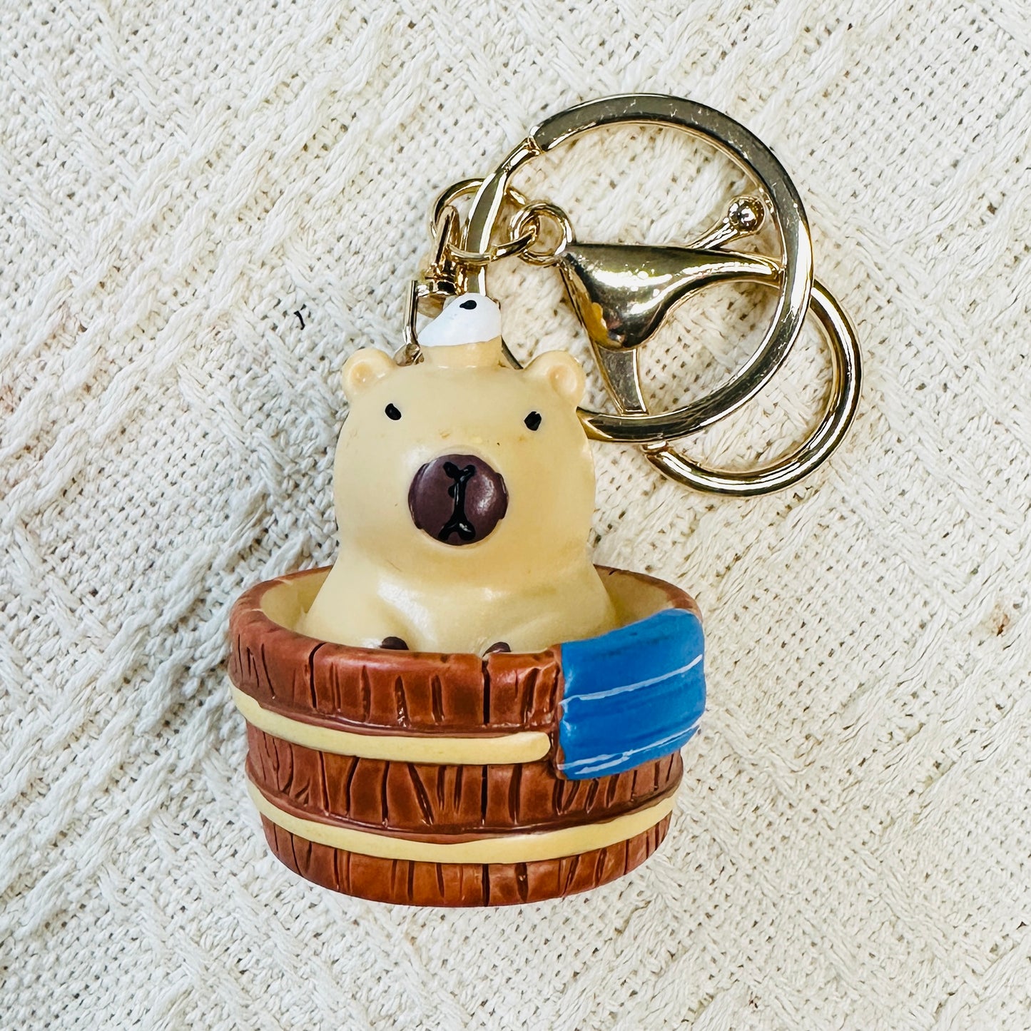 Capybara Figurine Keychain