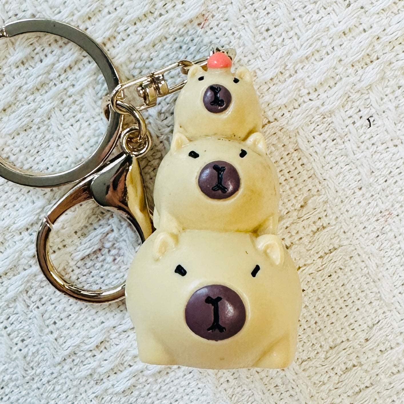 Capybara Figurine Keychain