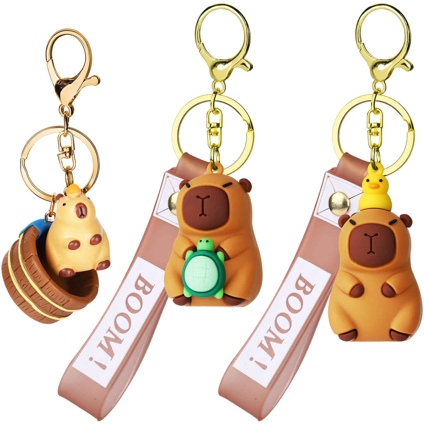 Capybara Figurine Keychain