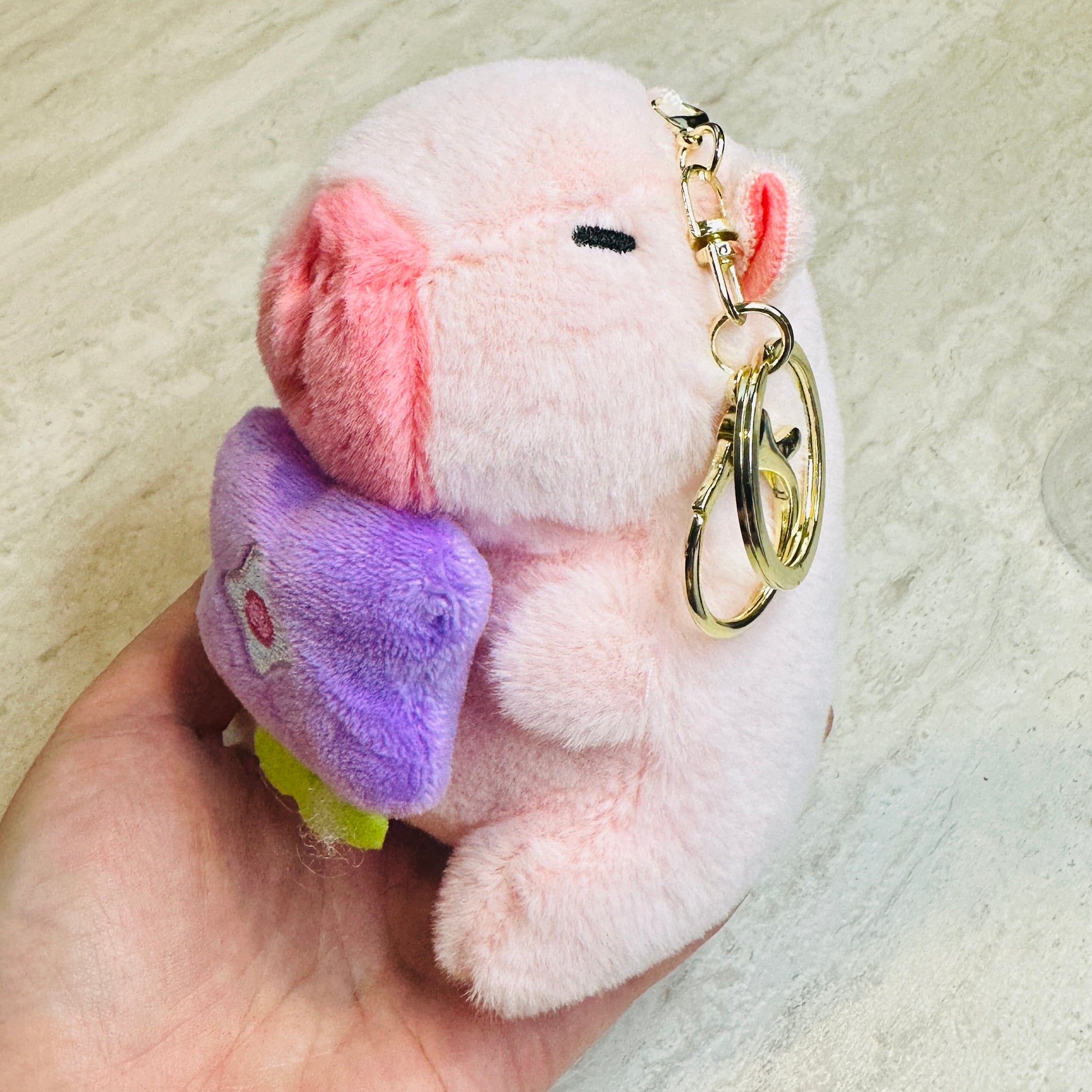 Capybara Plush Keychain