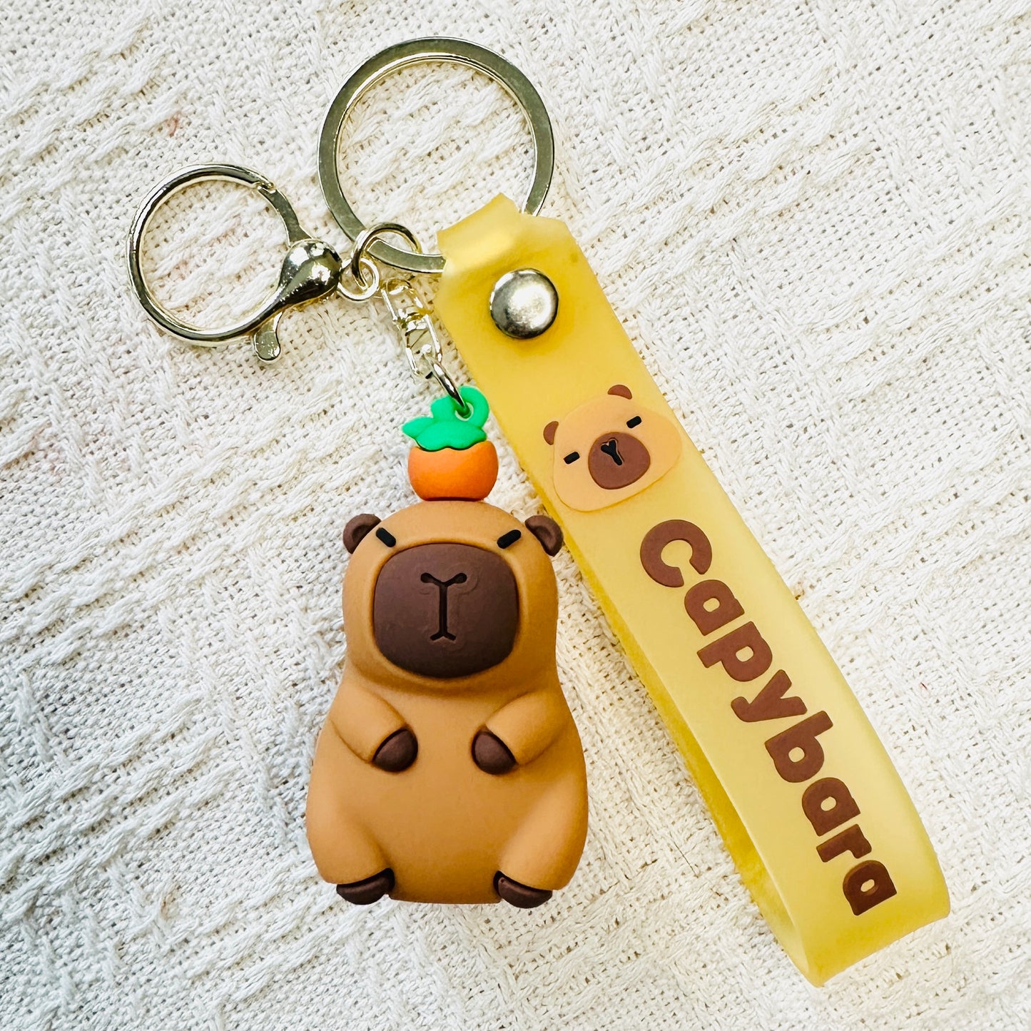 Capybara Figurine Keychain