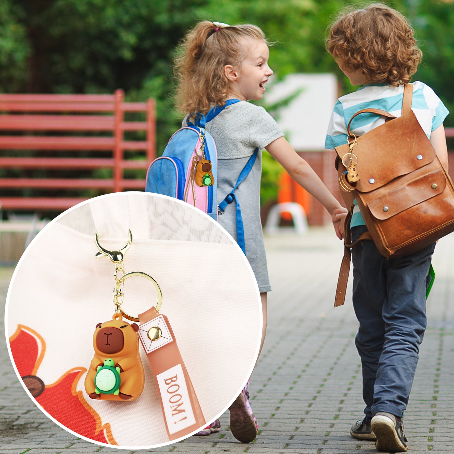 Capybara Figurine Keychain