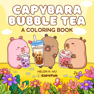 Capybara Bubble Tea: A Coloring Book book cover