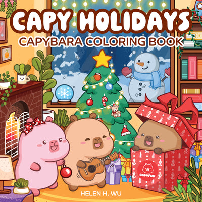 Capy Holidays: Capybara Coloring Book book cover