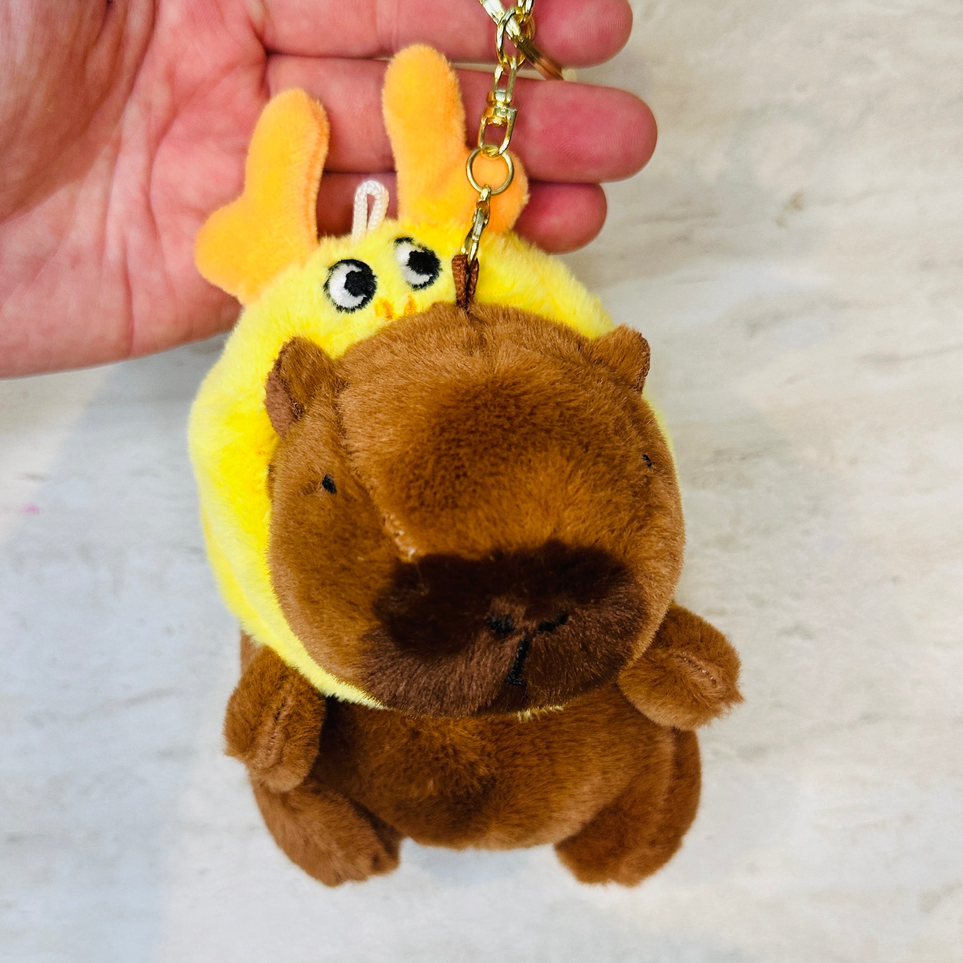 Capybara Plush Keychain