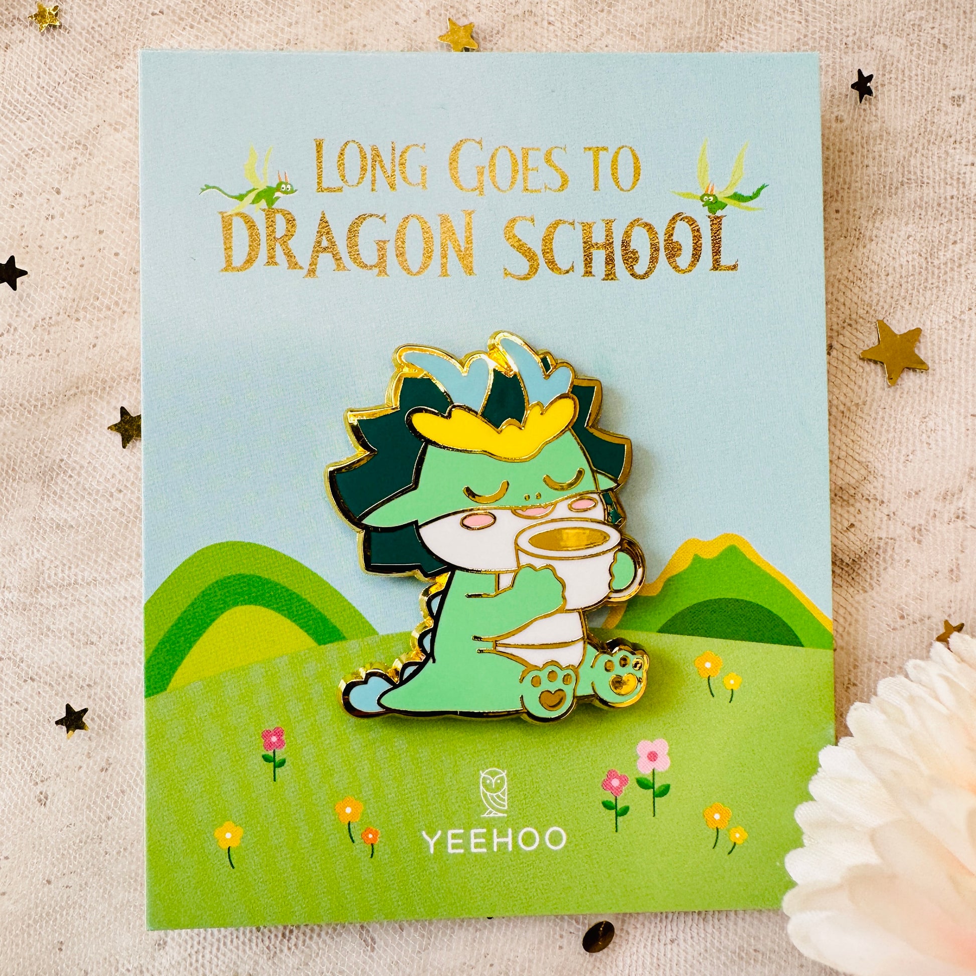 Cute Hard Enamel Dragon Axolotl Bunny Pin