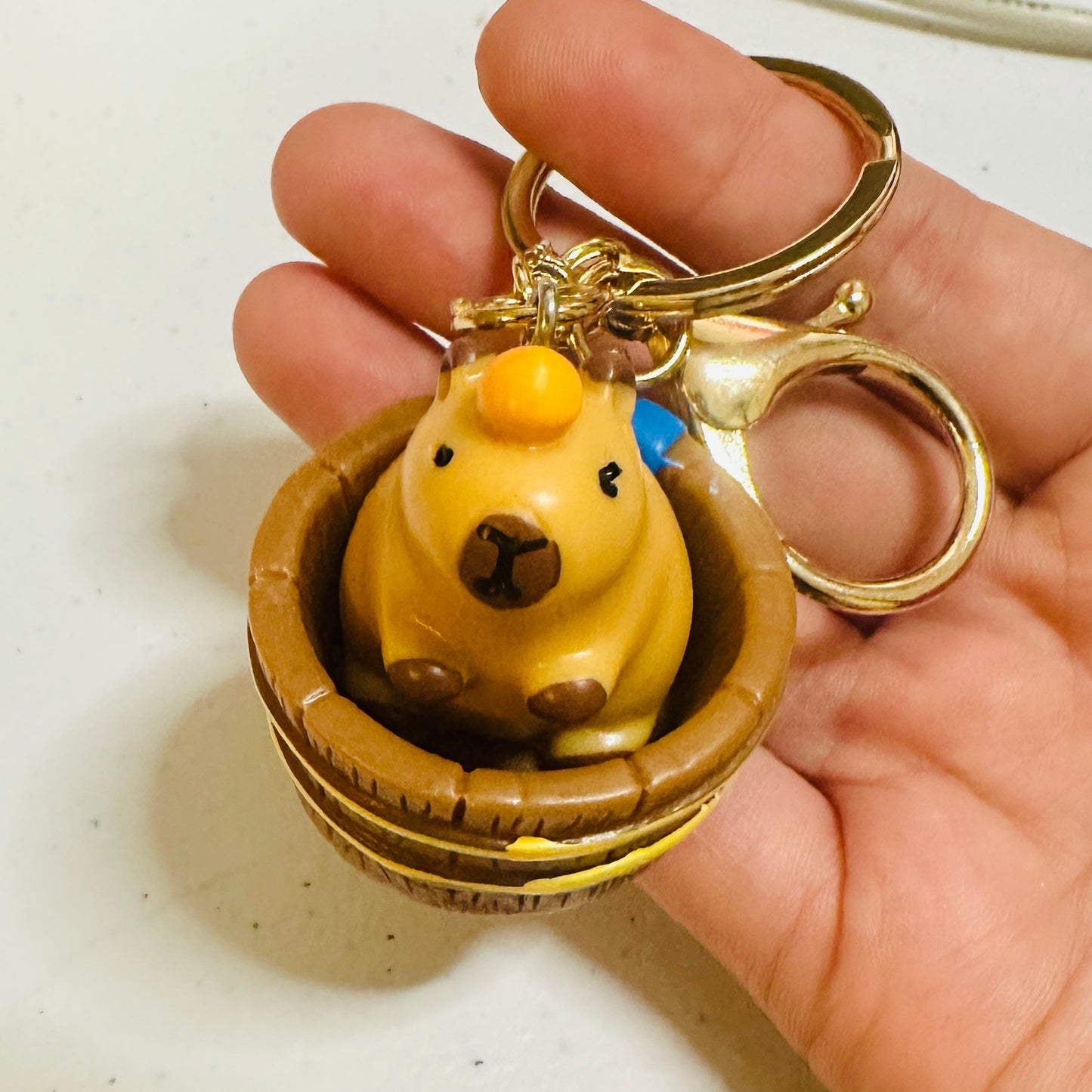 Capybara Figurine Keychain