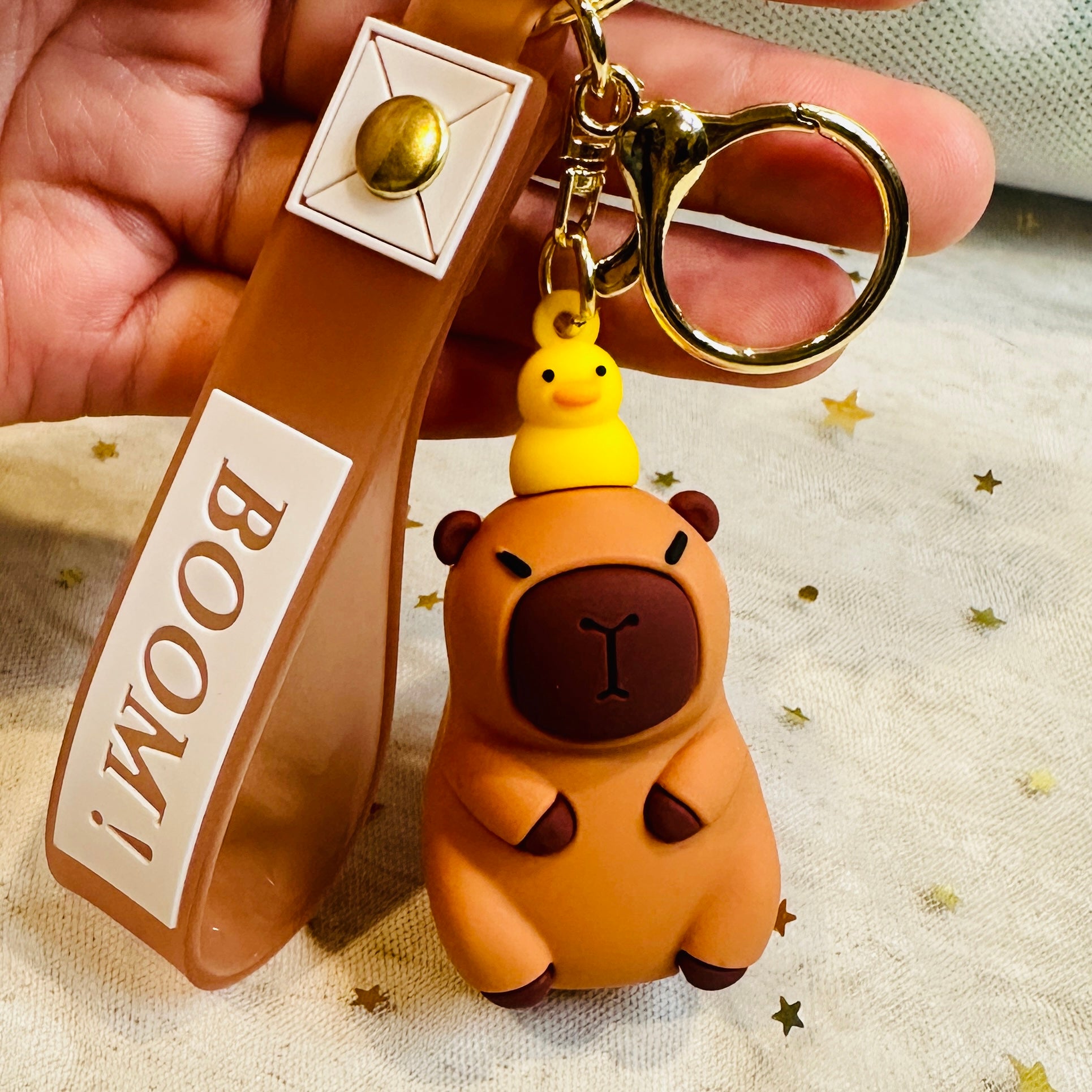 Capybara Figurine Keychain