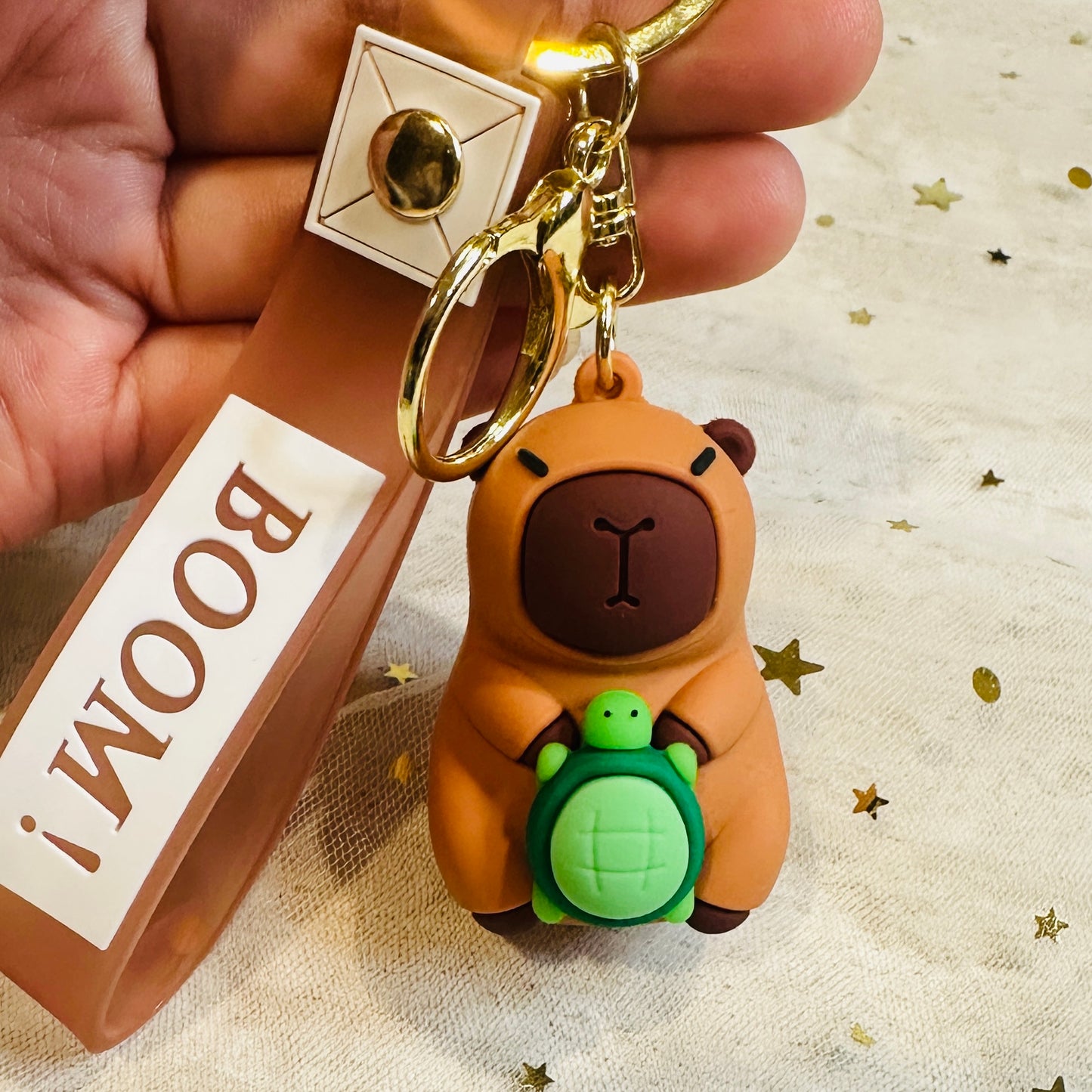 Capybara Figurine Keychain