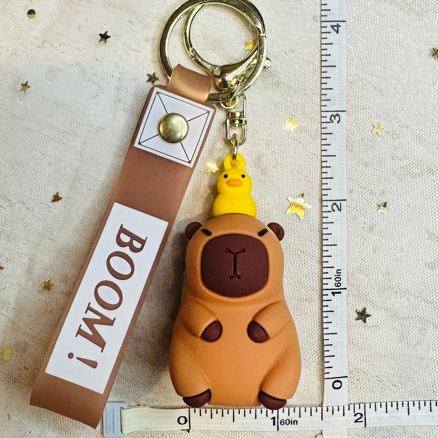 Capybara Figurine Keychain