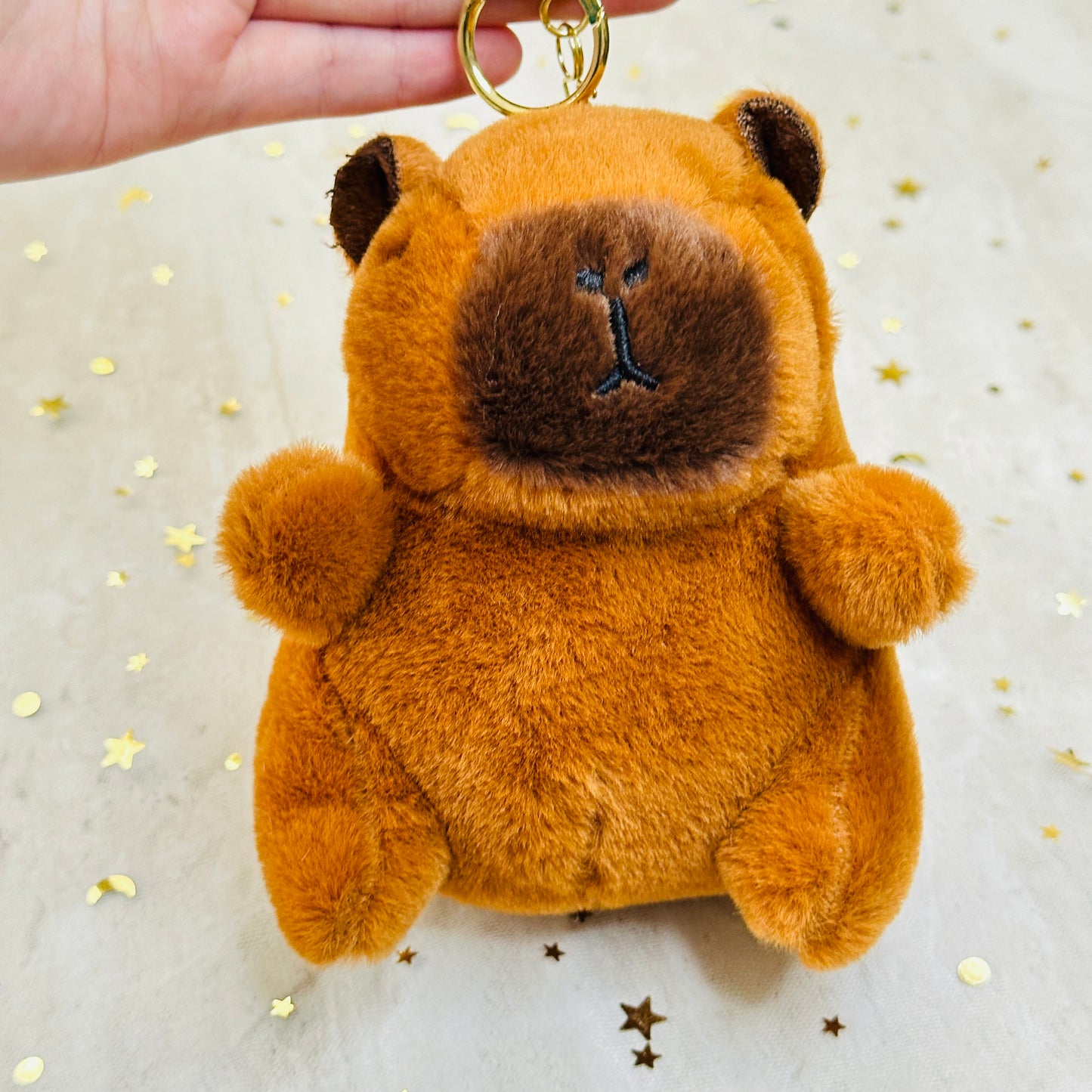 Capybara Plush Keychain