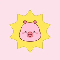 Cali capybara avatar, sunshine