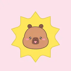 Capy capybara avatar, sunshine