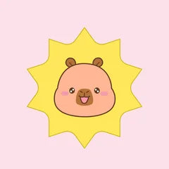 Cavin capybara avatar, sunshine