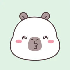 Coco capybara avatar, kiss