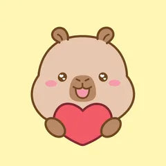 Cody capybara avatar, heart