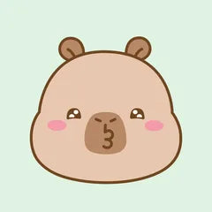 Cody capybara avatar, kiss